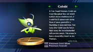 Celebi's Trophy in Super Smash Bros. Brawl.