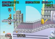 Pikachu's Thunder in Super Smash Bros.