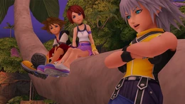 Sora, Riku, and Kairi