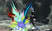 Bayonetta's up tilt; it is useful for starting combos.