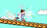 Dr. Mario's side smash attack in the Nintendo 3DS version.