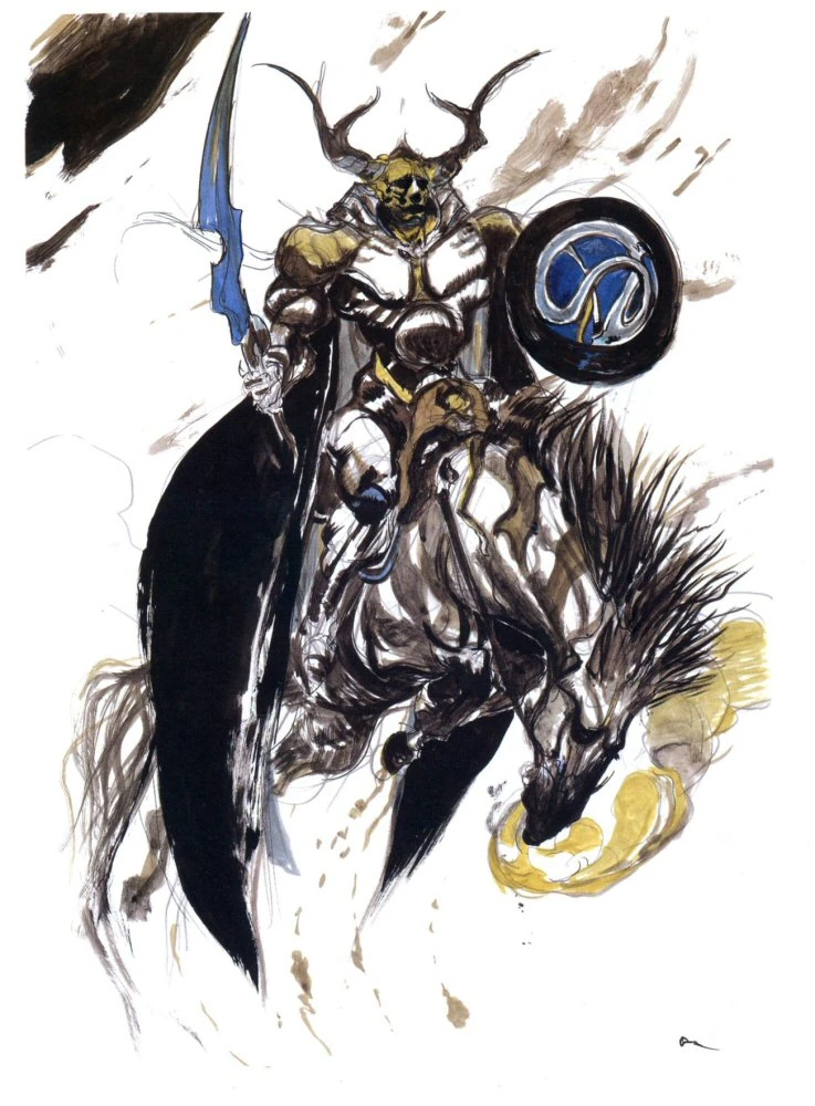 斬鉄剣の人 FF オーディン Odin 掛軸 天野 Odin | Smashpedia | Fandom