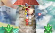 Olimar's down aerial; has greater meteor power when a Purple Pikmin is used.