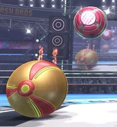 Samus using Bomb in Super Smash Bros. for Wii U.