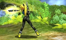 The first hit of Zero Suit Samus's jab; second fastest jab in the game, right after Little Mac's.