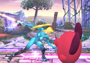 Zero Suit Samus's Side Smash Attack.