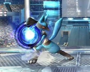 Aura Sphere charging.