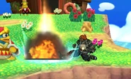 The explosion of Ganondorf's up tilt, the Volcano Kick.
