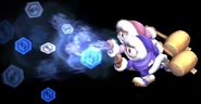 The Ice Climbers using Blizzard in midair in Brawl.