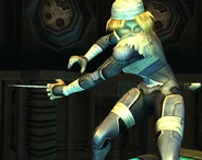 Sheik taking out her needles in Brawl.