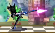 The first hit of Bayonetta's forward tilt extended with Bullet Arts.
