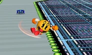 Pac Man's forward air attack.