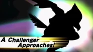 Falco challenging the player in Super Smash Bros. for Nintendo 3DS.