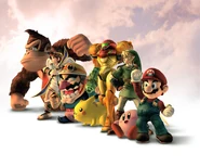 80C4E6AE-1C96-4578-999E-A281310EE1AF.jpeg (1.17 MB) Donkey Kong, Pit, Wario, Samus, Pikachu, Kirby and Mario standing in a row