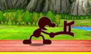 Mr. Game and Watch's forward tilt.