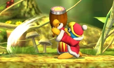 The second hit of King Dedede's jab; using the first and second jab with good timing can trap opponents effectively.