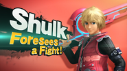 Shulk's splash screen. Shulk Foresees a Fight!