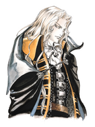 Portrait of Alucard from Castlevania: Symphony of the Night.
