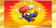 Mario's congratulatory screen when completing Classic Mode as him in for 3DS.