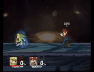 Toon Link's Triforce Slash in Super Smash Bros. Brawl