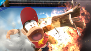 Peanut Popgun exploding in Super Smash Bros. 3DS/Wii U