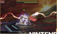 Lucina's Critical Hit in Super Smash Bros. for Nintendo 3DS.