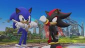 Shadow In SSB4 as A Assist Trophy With Sonic By Him