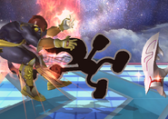 Mr. Game & Watch's Side Smash Attack.