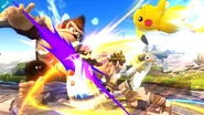Pit, Donkey Kong and Pikachu.