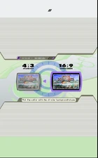 The game set on widescreen, but in taller aspect ratio with widescreen hack enabled.