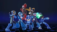 All seven Mega Men in Ultimate.