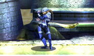 Sheik's down taunt.