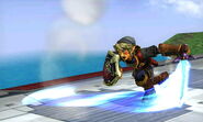 Second hit of Link's down smash.