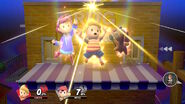 Lucas, Kumatora and Boney when summoning PK Starstorm in Super Smash Bros. Ultimate.