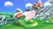Piranha Plant forward smashing Mario