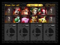 SSB 64 starting roster