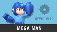 Mega Man's newcomer profile picture on the official website.