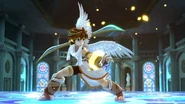 Pit en la Liga Pokémon de Kalos.