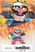 Embalaje japonés del amiibo de Wario.