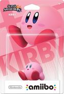 Embalaje americano del amiibo de Kirby.