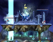 Dialga usando un láser.