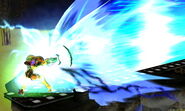 Samus realizando su Smash Final en Super Smash Bros. para Nintendo 3DS.