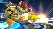 Pikachu usando cabezazo en Super Smash Bros. para Wii U.