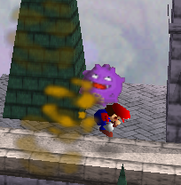 Koffing atacando a Mario SSB