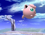 Jigglypuff saltando en Super Smash Bros. Brawl.