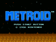 Metroid pantalla de título