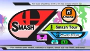 Pantalla superior del menú de Super Smash Bros. para Wii U.