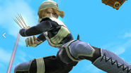 Sheik usando su movimiento Tormenta de Cuchillas