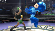 Little Mac golpeando a Mega Man - (SSB. for Wii U)