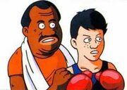 Artwork de Doc Louis y Little Mac en Punch-Out!! (NES)